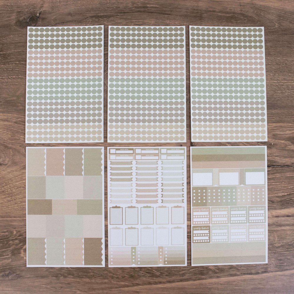 Planner Stickers | Color Coding – Aesthetic Boho