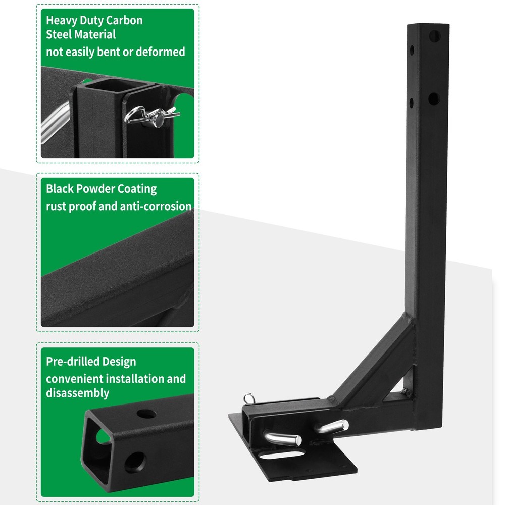 2" Receiver Mount Bracket 5301901For UTV ATV Dry Material Spreader Black