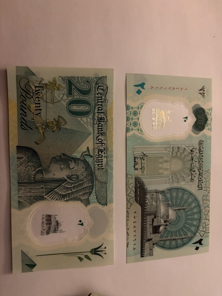 Egypt 20 Pound Banknotes Bundle – 50 Consecutive Notes (1000 Pounds)