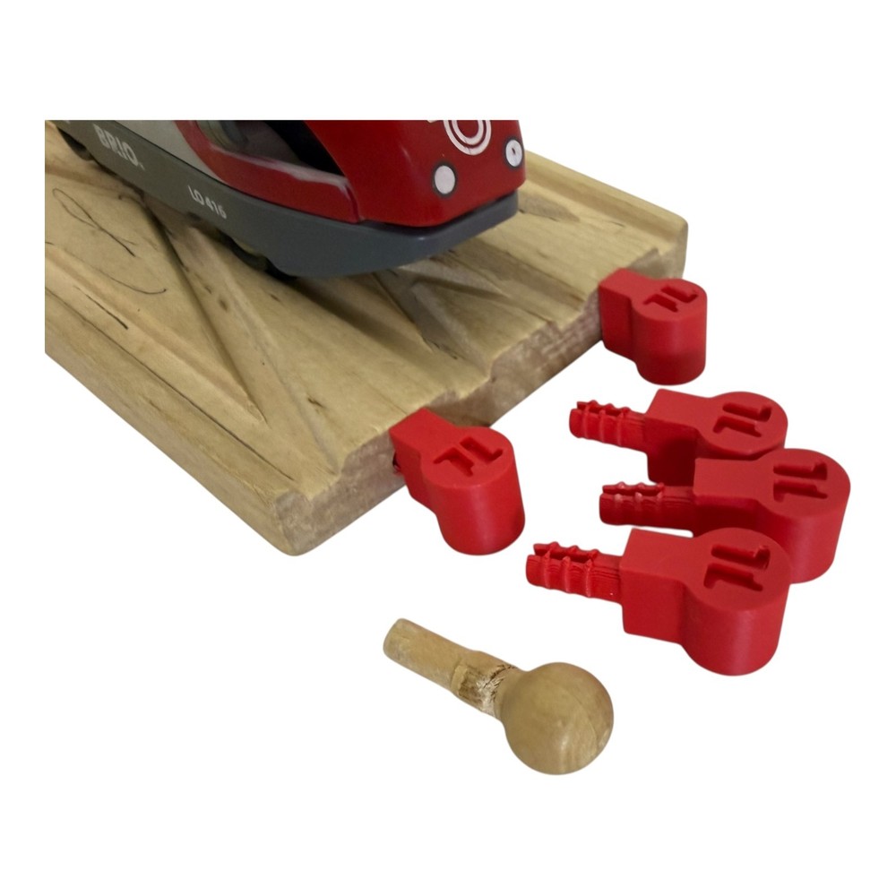 Trainlab pegbone wooden railway peg replacement brio thomas tracks (5pcs)