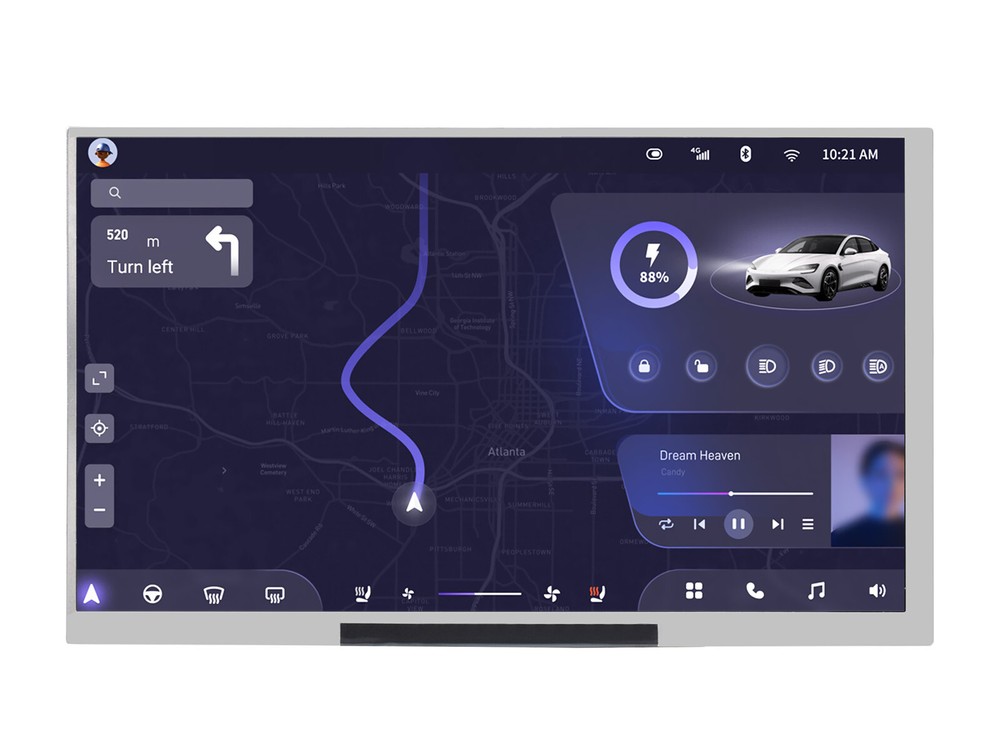 Waveshare 7inch IPS/QLED Integrated Display 1024 × 600 Thin & Light Design