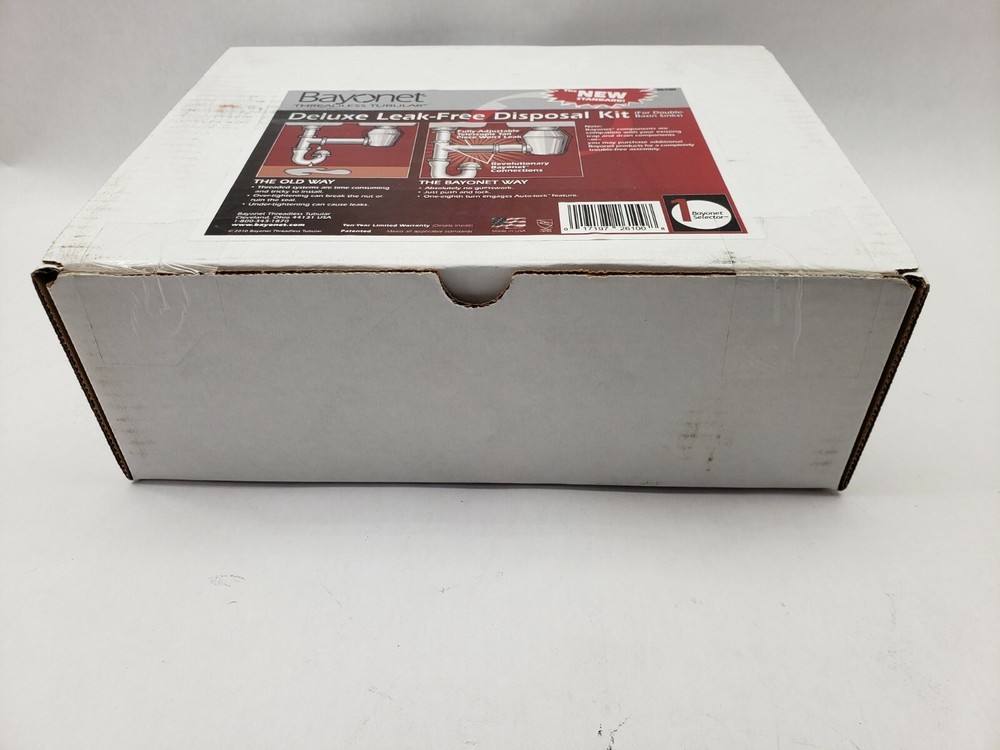 Bayonet 26100 Deluxe Leak-Free Garbage Disposal Kit
