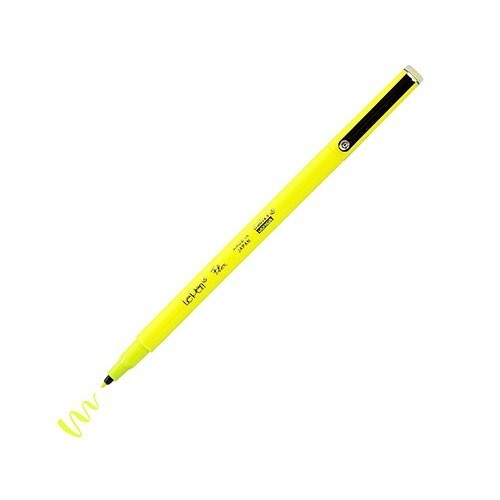Marvy Uchida LePen Flex Neon Rubberized Brush Tip Fluor. Yellow Office School