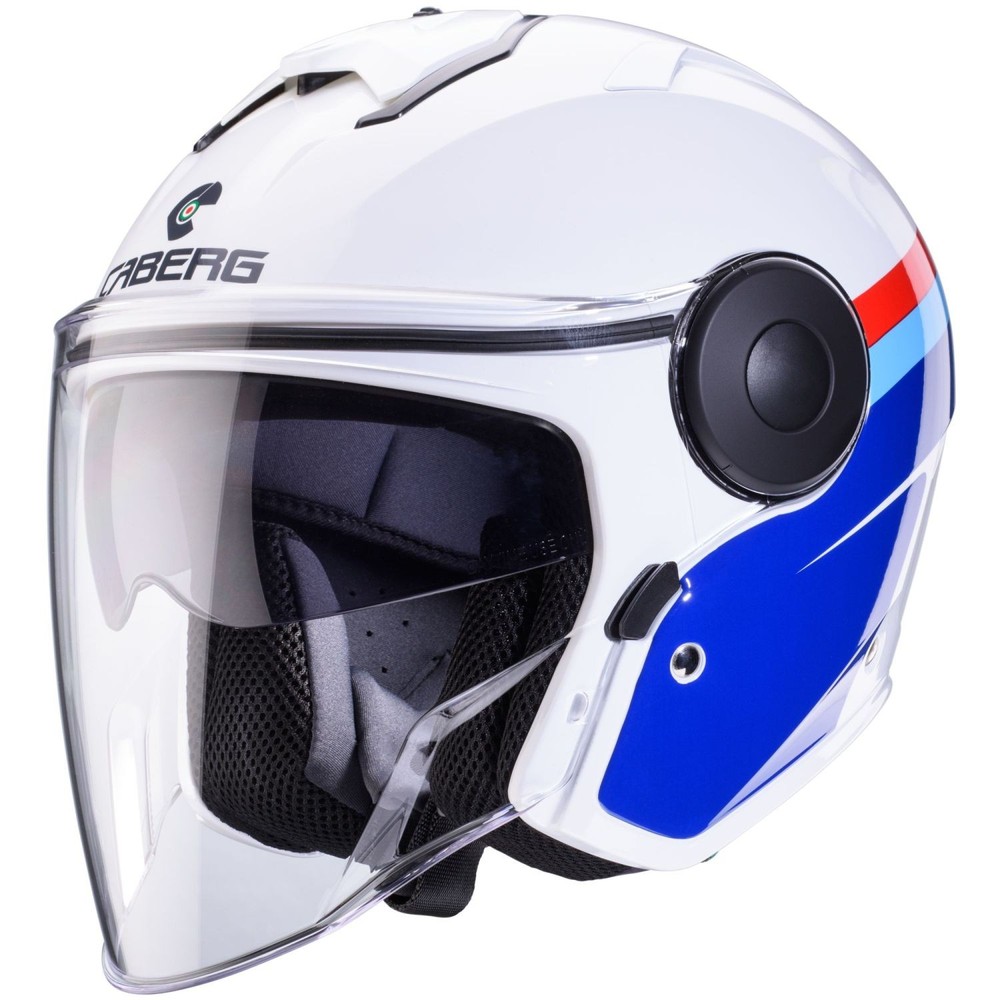 Caberg Open Face Helmet Soho Zephir White/Blue-Red - Size XL