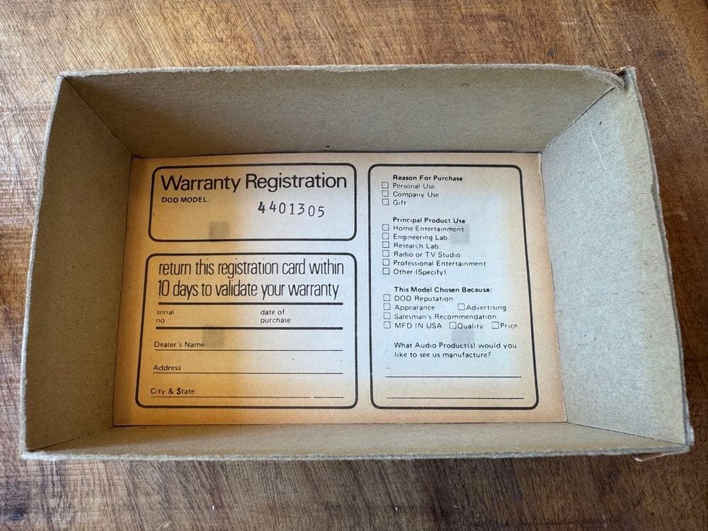 Deadstock DOD ENVELOPE FILTER 440 Pedal