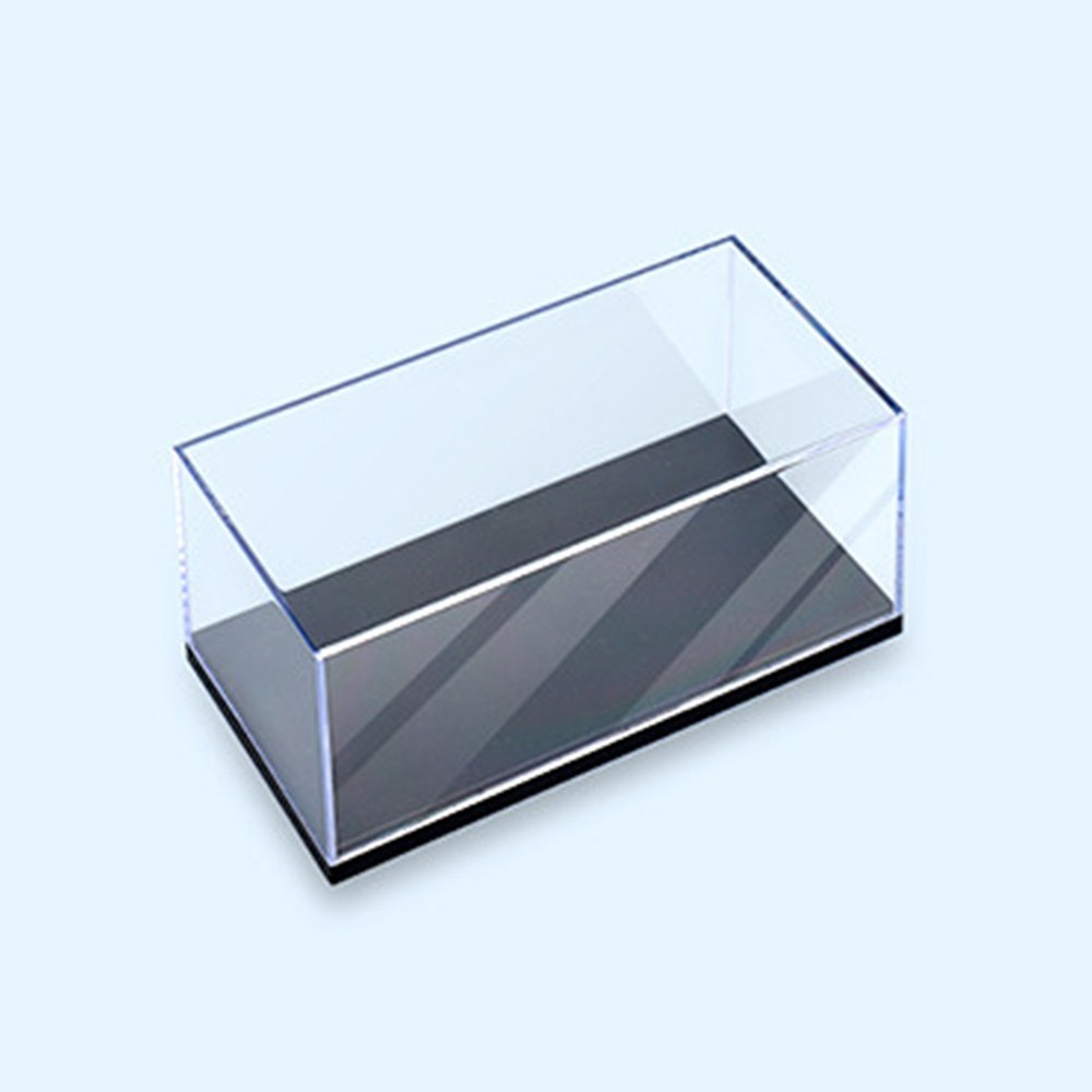 1-10x 1:43 Acrylic Display Case with Base, Stackable Toy Car Storage Organizer