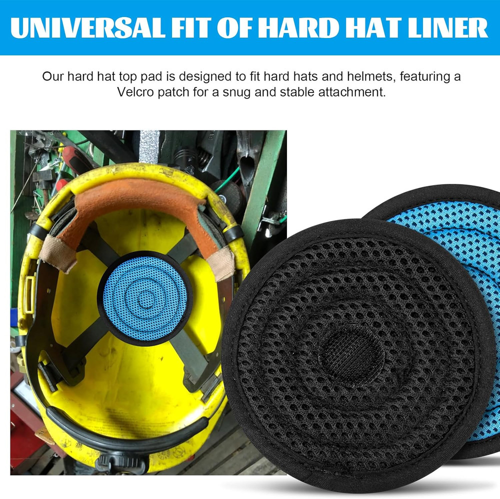 Hard Hat Top Pad, Washable Cooling Hard Hat Inserts/Liner/Cushions Replacement
