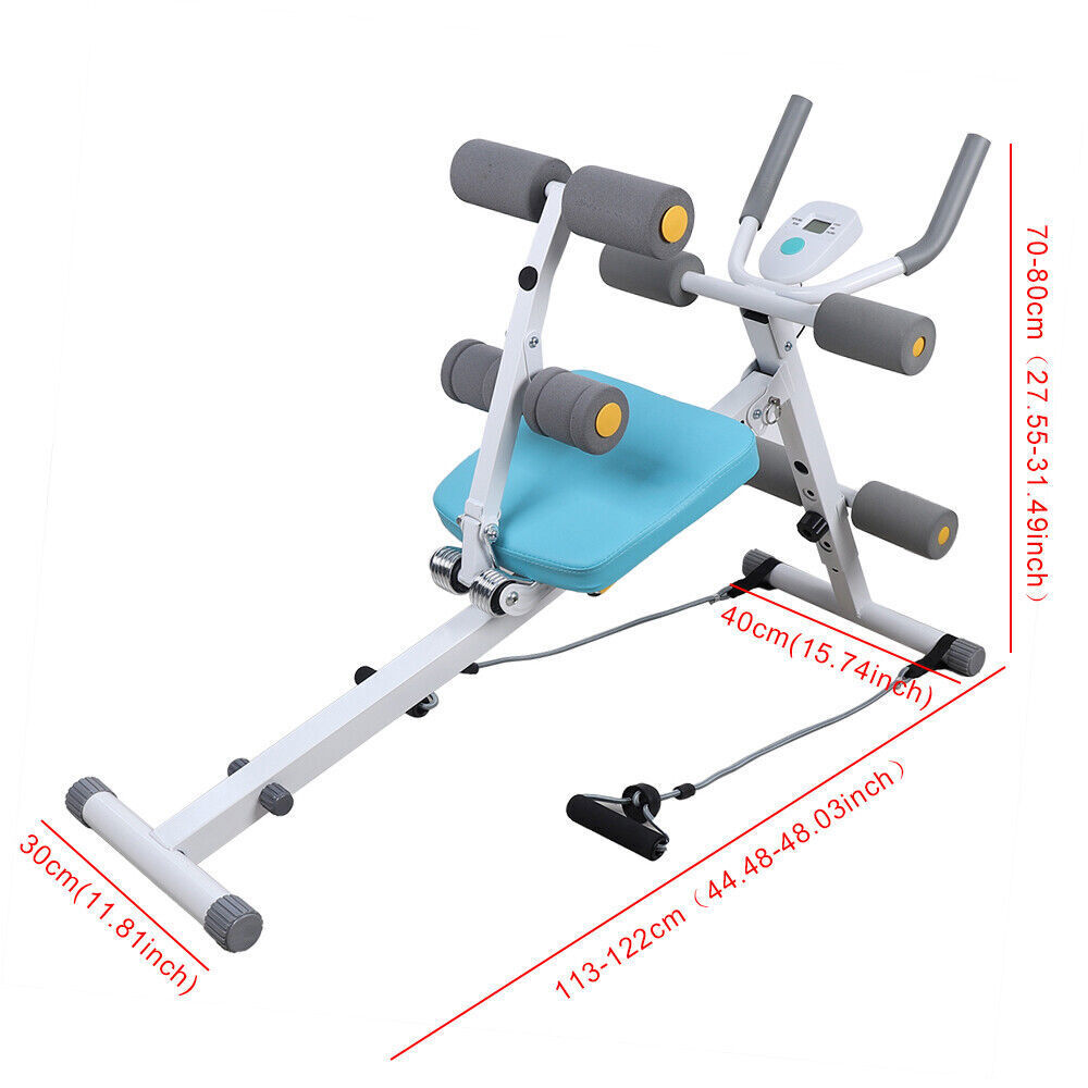 Multi-Workout Ab Machine Foldable Abdominal Cruncher Sit Up Bench Side Shaper