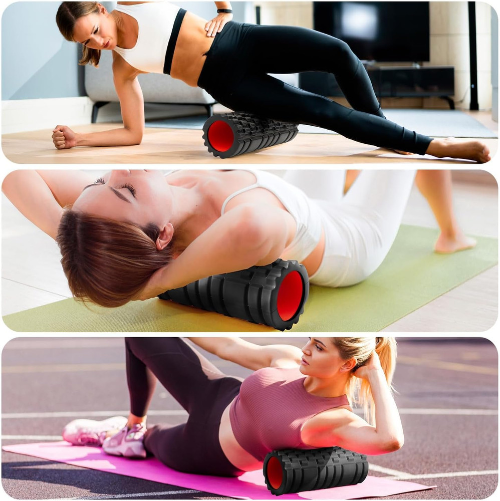 Foam Roller for Deep Tissue Massager, 13" High Density Exercise Patented Roller