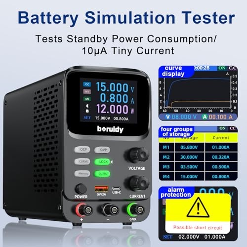 DC Power Supply Variable 30V 5A, 5 Digit TFT 30V 5A(150W Memory/Curve Chart)