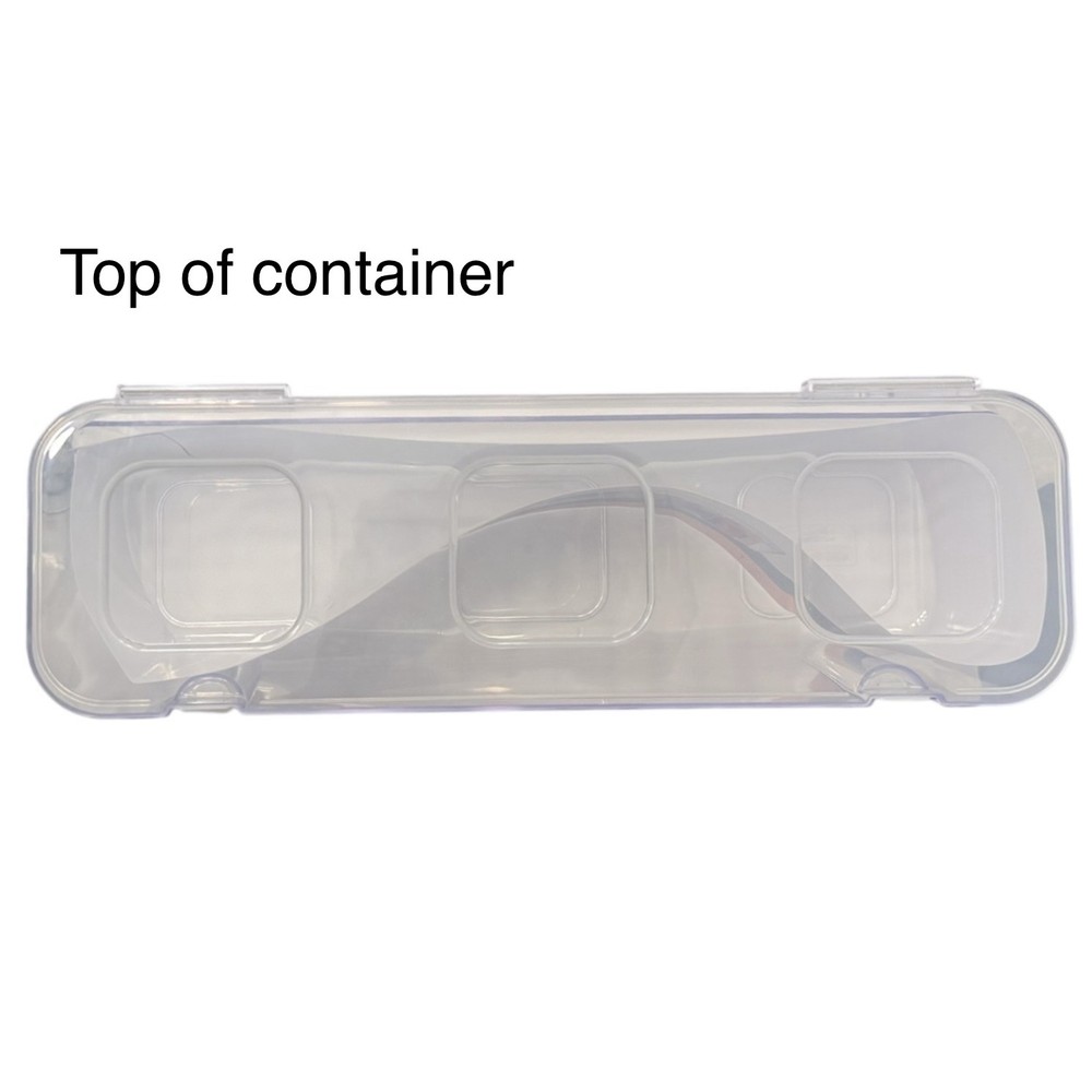 Deflecto Caddy Stackable Organizer Compartment, Large, Clear (29301CR) NWT!!