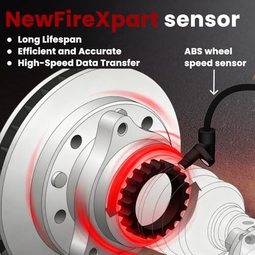 ABS Wheel Speed Sensor 4-Pack Complete Set, Compatible with 2007-2016 Acadia,