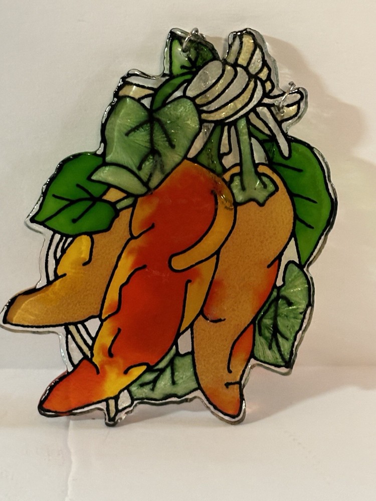 Stained Glass Pepper Sun Catcher