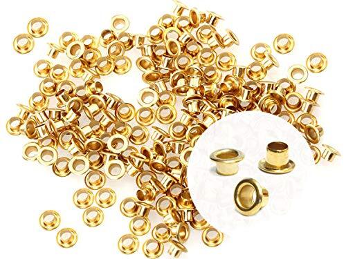 2MM Hole 200PCS Tiny Grommets Eyelets Self Backing for Bead Cores Clothes Lea...