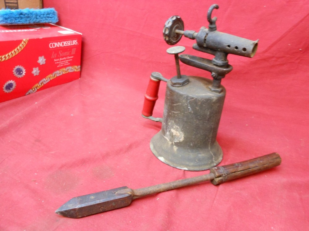 Vintage Blow Torch with Soldering Iron