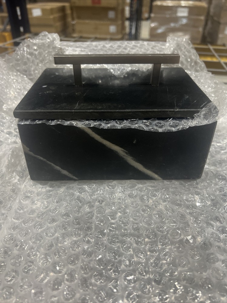 GAURI KOHLI Black Marble Box - Small
