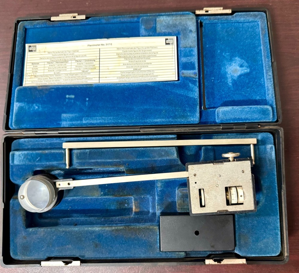 Haff Planimeter 317E Set (Made in Germany)