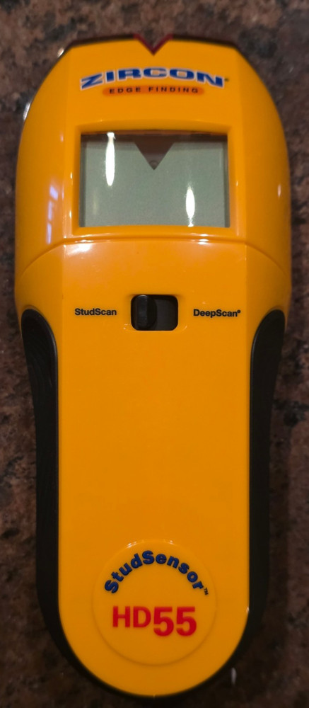 Zircon StudSensor HD55 Metal & Wood Stud Finder with Deep Scan