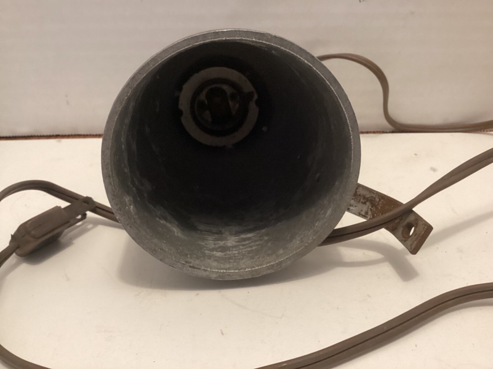 Vintage hammered Aluminum wall light - working