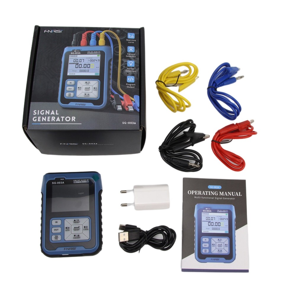 FNIRSI Adjustable 0-20mA Voltage Simulator Signal Generator Sources Transmitter