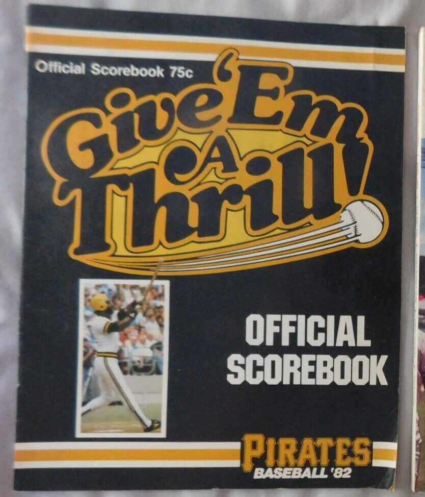 Dave Parker 1982 Pittsburgh Pirates Vs Los Angeles Dodgers Program Ex