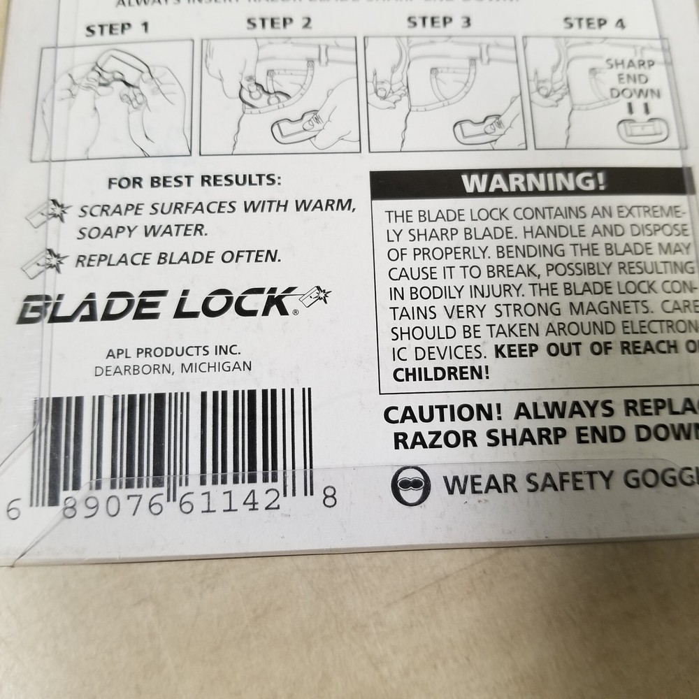 APL Products Blade Lock The Magnetic Razor Blade Locking System