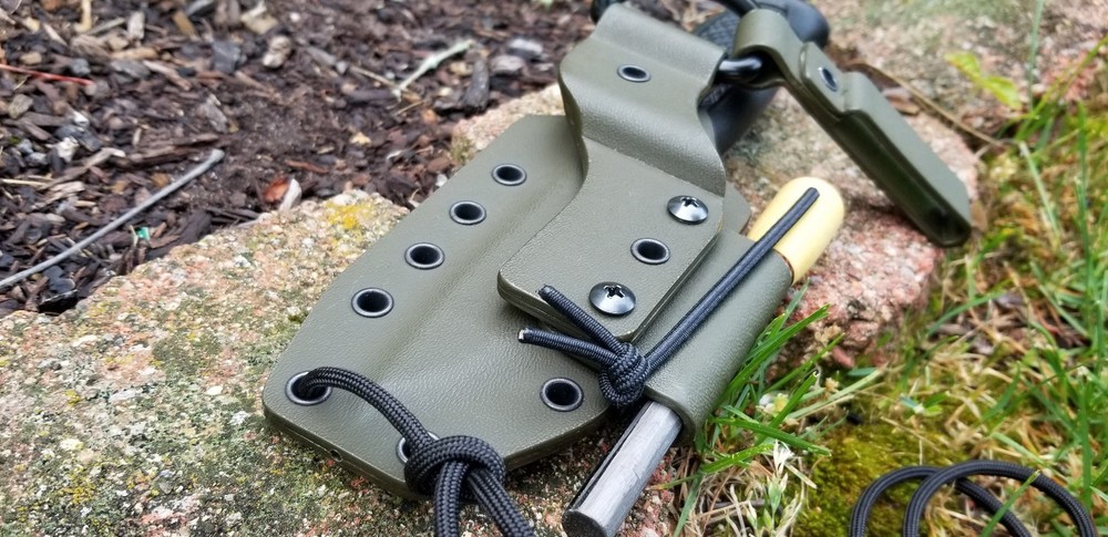 MORA GARBERG Custom Kydex Sheath, Dangler, firesteel holder,