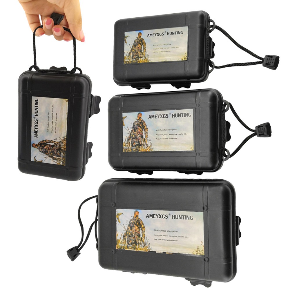 2X Portable Storage Box Arrowheads Sponge Case Archery BroadheadsTips Protector