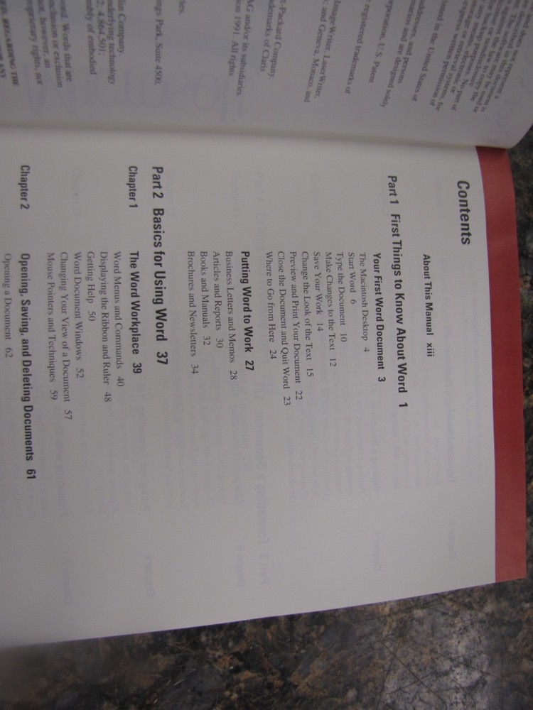 Microsoft Word 5.0 Version Software -Apple Macintosh Series w/ User Guide -NA20