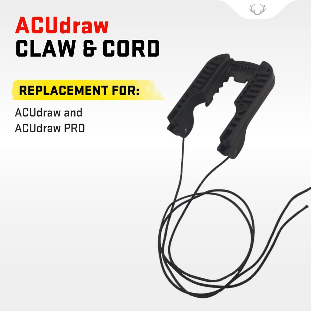 ACUdraw Claw with Self-Centering Draw Cord - For Consistent Cocking with Less