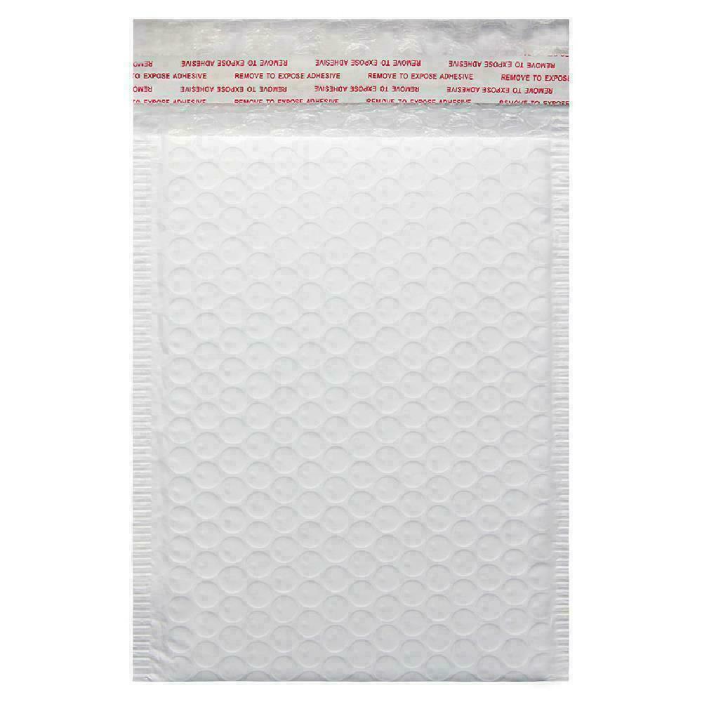 BUBBLE MAILERS SHIPPING BAGS WHITE POLY MAILER SQUARE PADDED ENVELOPES PACKAGING