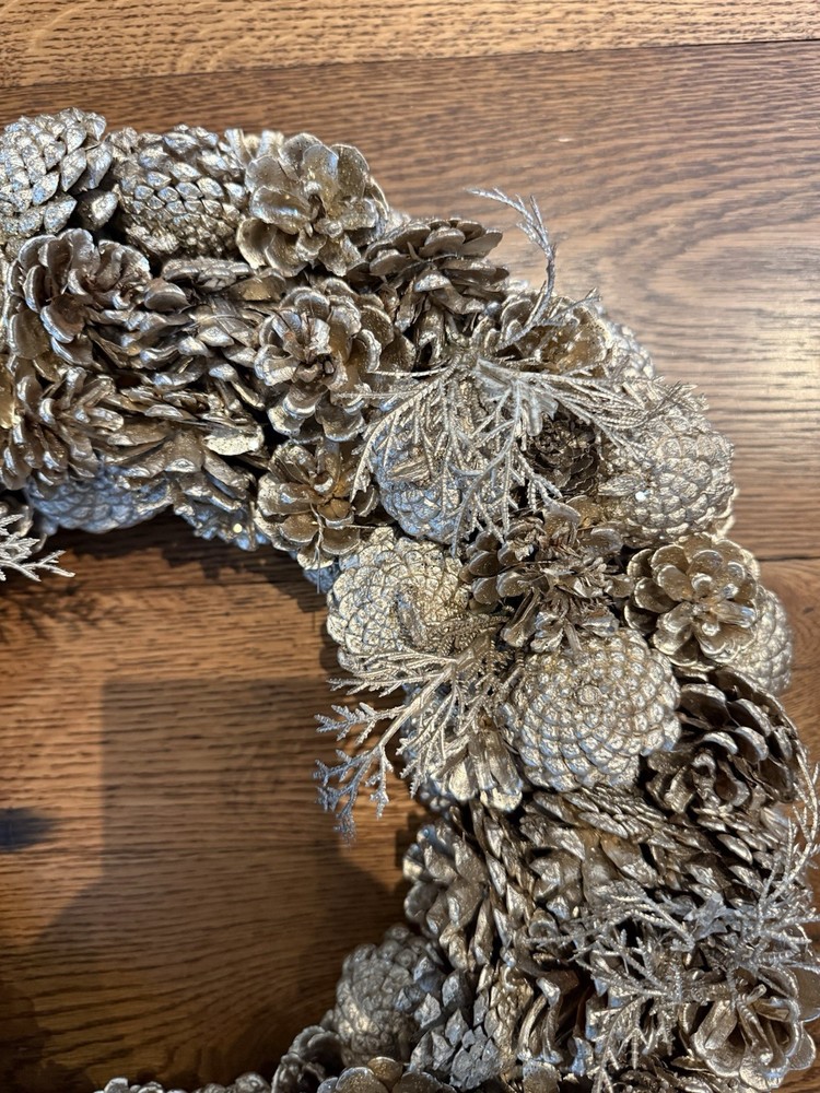 Gold Pinecone Wreaths