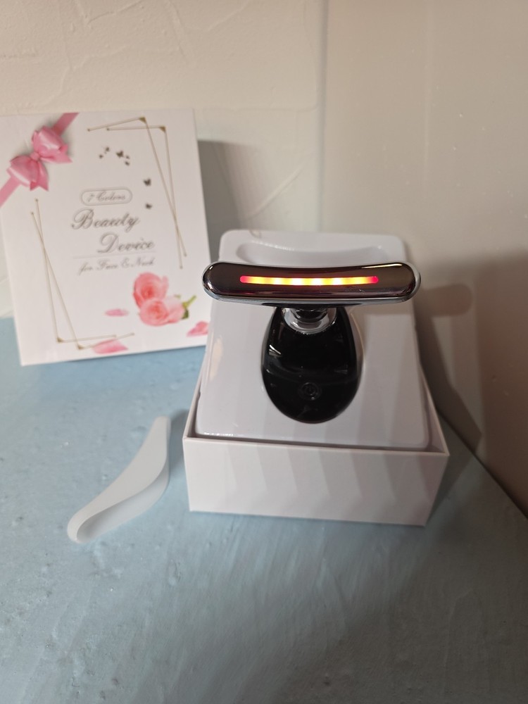 GlamorGlow 7 Colors LED Light Therapy Face & Neck Therapy Device
