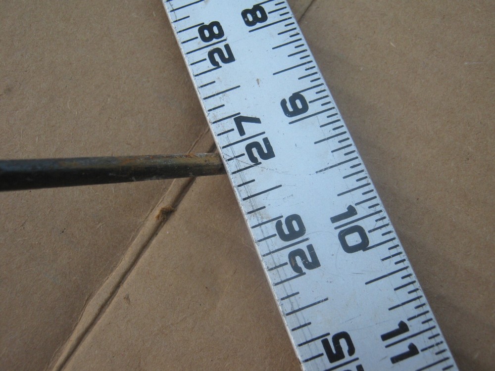 Fork Rake Head 4 Thines Rusty Wood handle Original Vintage Primitive 62" long