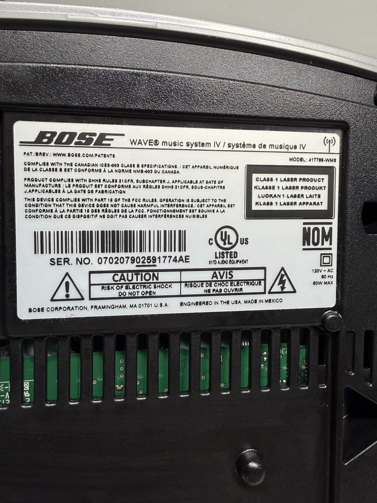 Bose Wave SoundTouch Music System IV - Model 41788-WMS