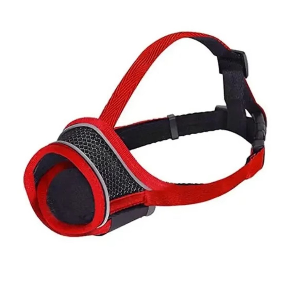 Adjustable Breathable Dog Muzzle with Reflective Strip Anti-Barking