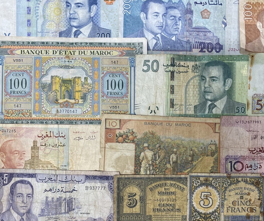 MOROCCAN DIRHAM / FRANC BANKNOTES - CHOICE OF NOTE & STYLE - MOROCCO