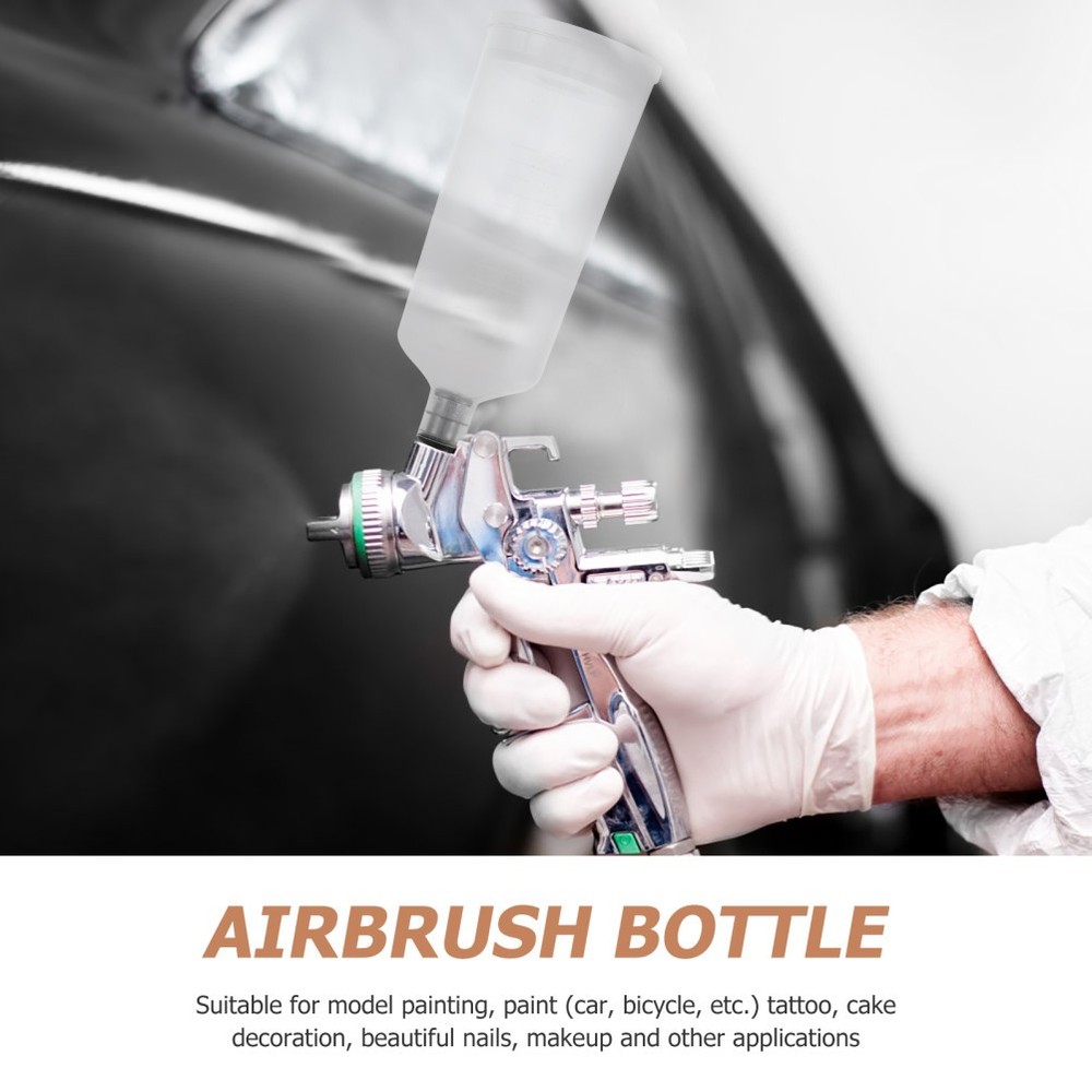 Set of 2 Refillable Airbrush Cup Replaceable Container Split-type Paint