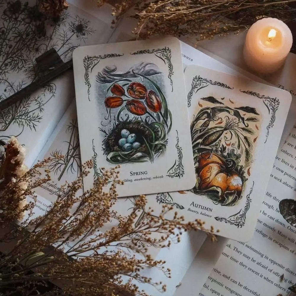Green Witch Oracle Tarot Deck Natural Magic Insight Witchcraft Divination Game