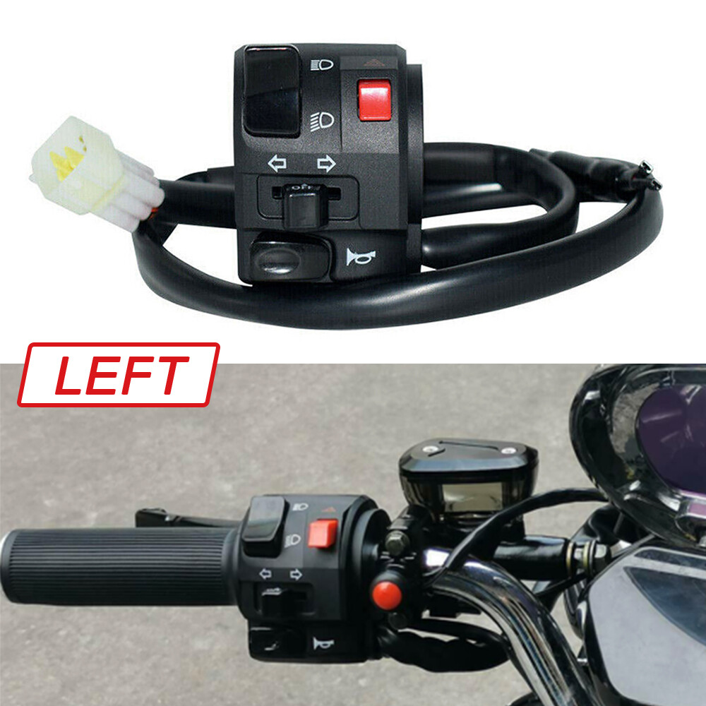 22MM 7/8" Motorcycle Handlebar Turn Signal Light Horn Start Kill Switch Control