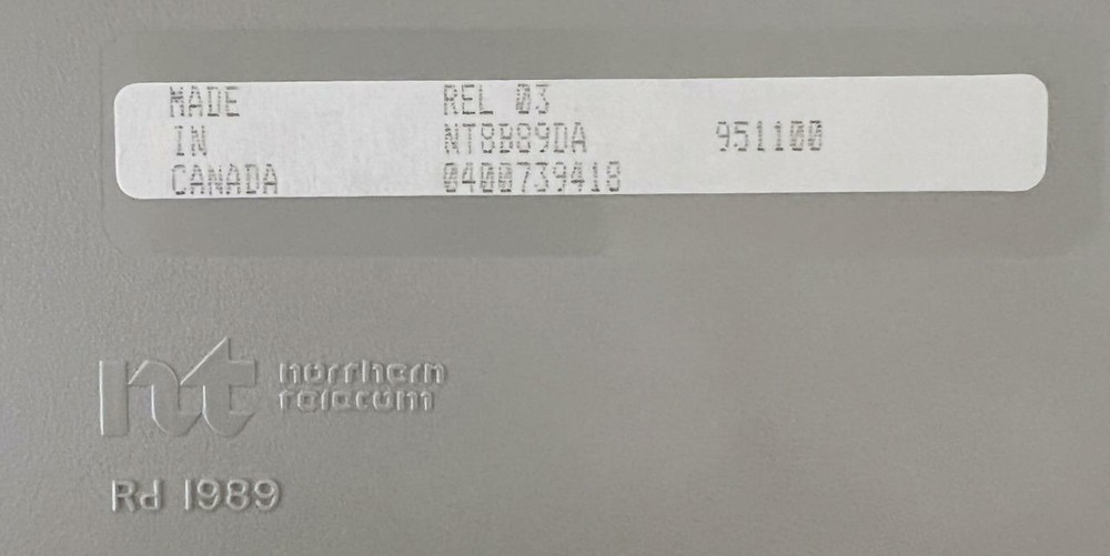 Norstar Meridian NT8B89DA-93 VMI Voicemail Interface