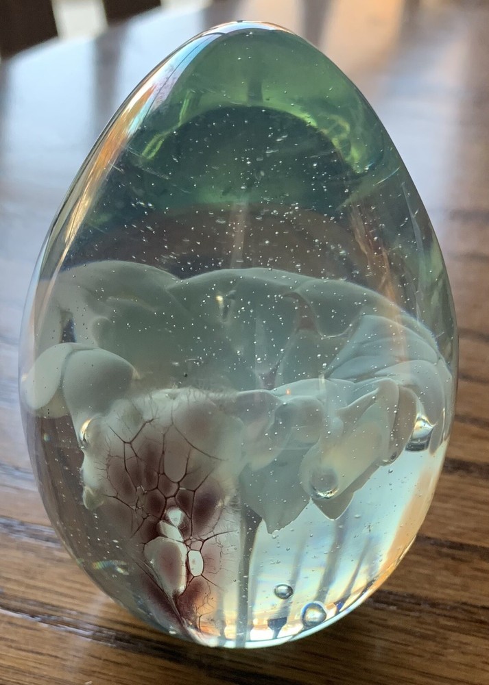 Beautiful Paperweight Art Globe