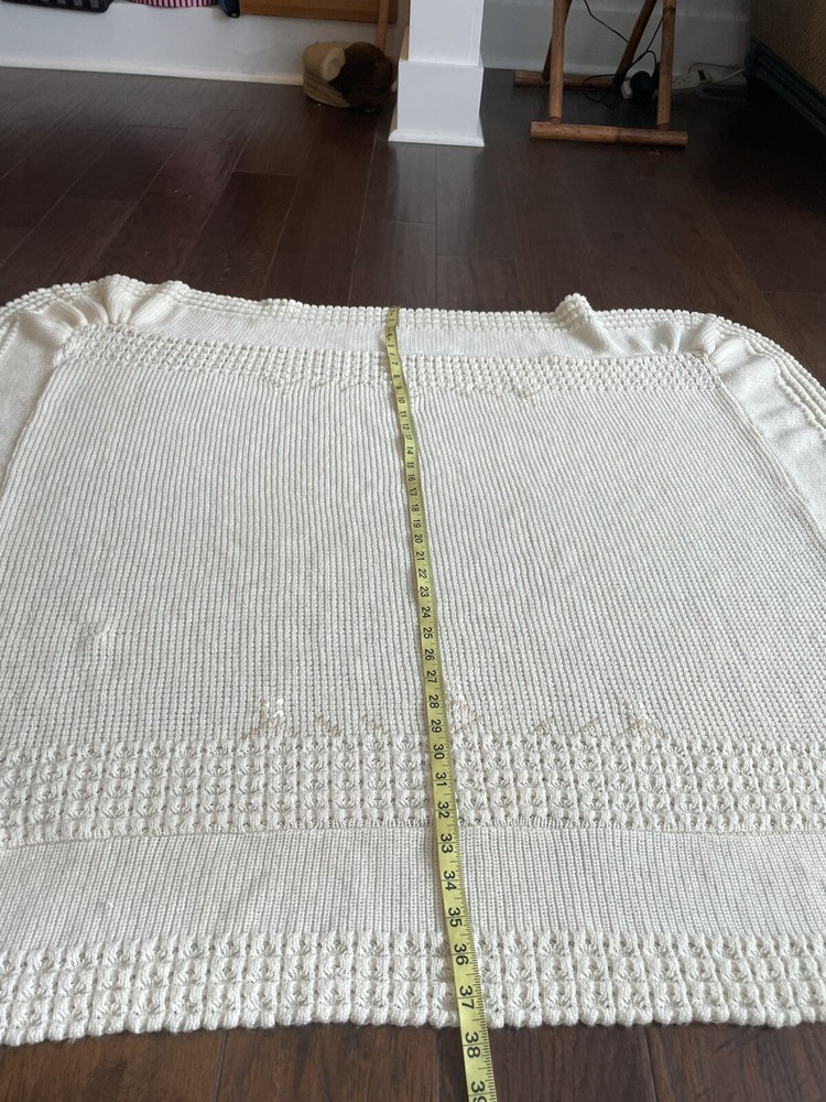 Friemanit Blanket Cream and tan Vintage
