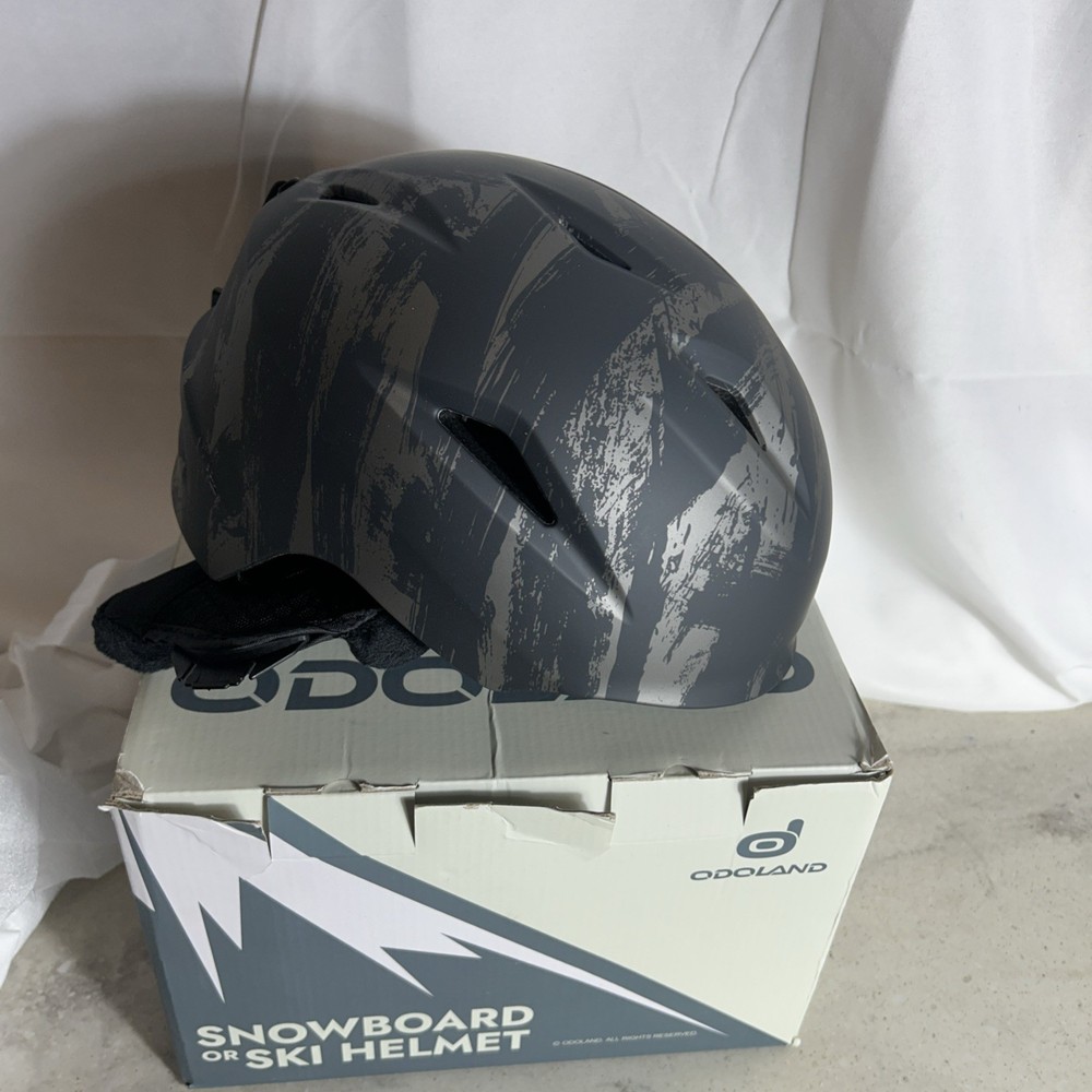 Odoland Ski Helmet Rock Black Size: MEDIUM