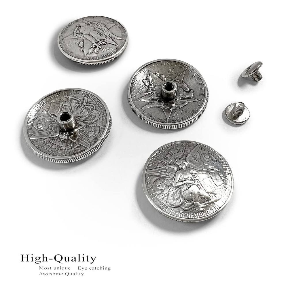 Texas Centennial Half Dollar Lady Liberty 1-1/4"