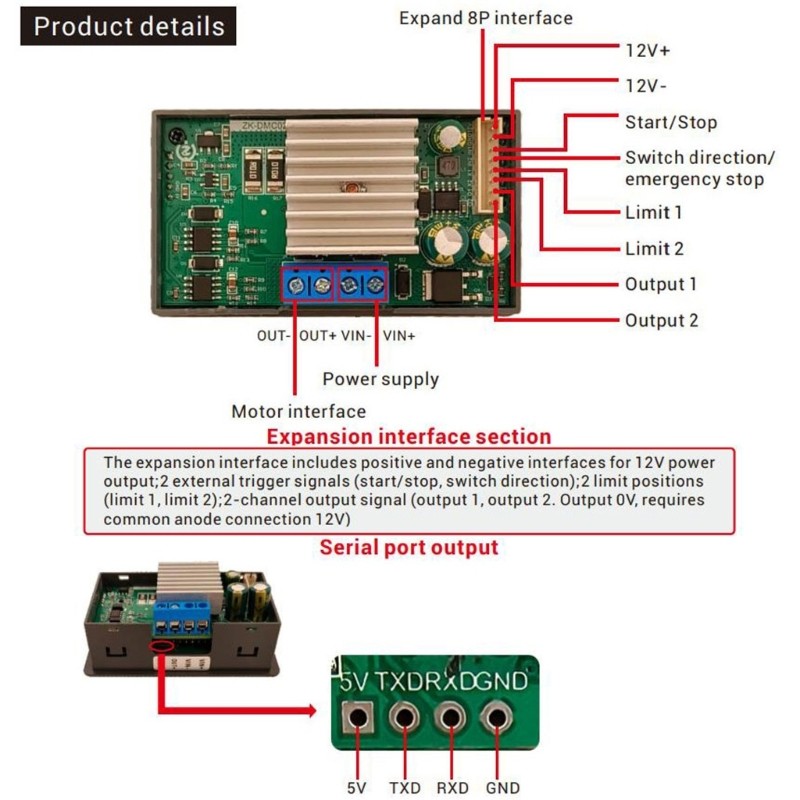 Stepper Motor Driver Controller Forward Reverse Control Driver Easily to Use
