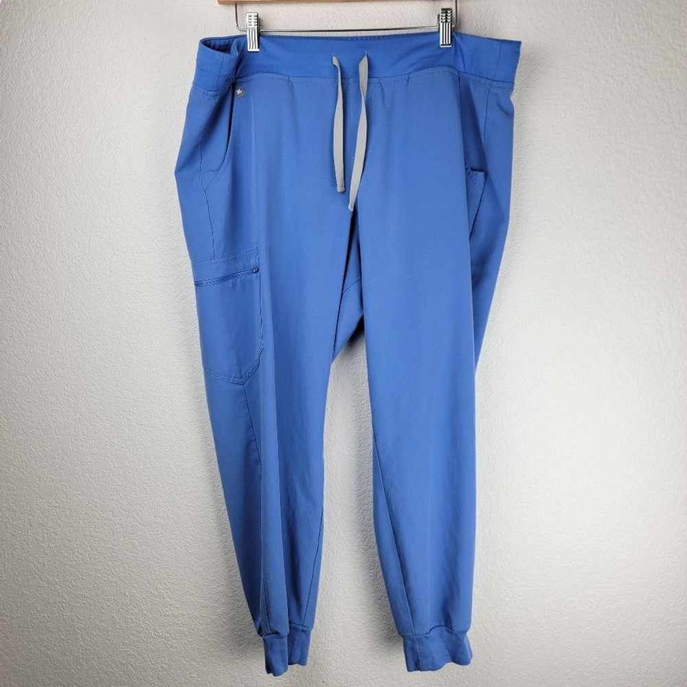 Figs Casma Top Zamora Jogger Set Blue Extra Large