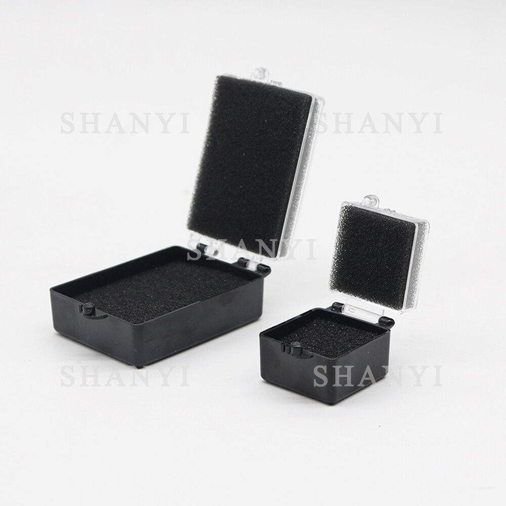 50Pcs Dental Lab Plastic Tooth Storage Boxes with Foam for Single Crowns Bridge
