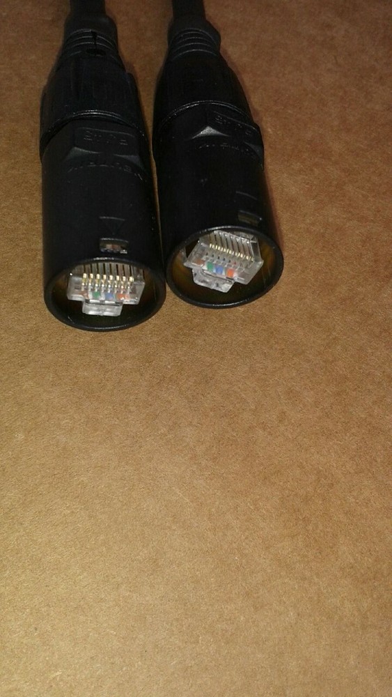 200 FT PRO CAT5e Tactical Shielded w/Neutrik Ethercon RJ45 Digital Cable on reel