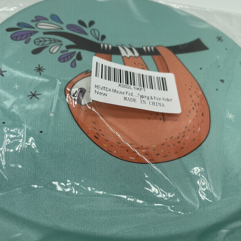 Mousepad with Rest Wrist Support Cute Sloth Pattern Mousepad New